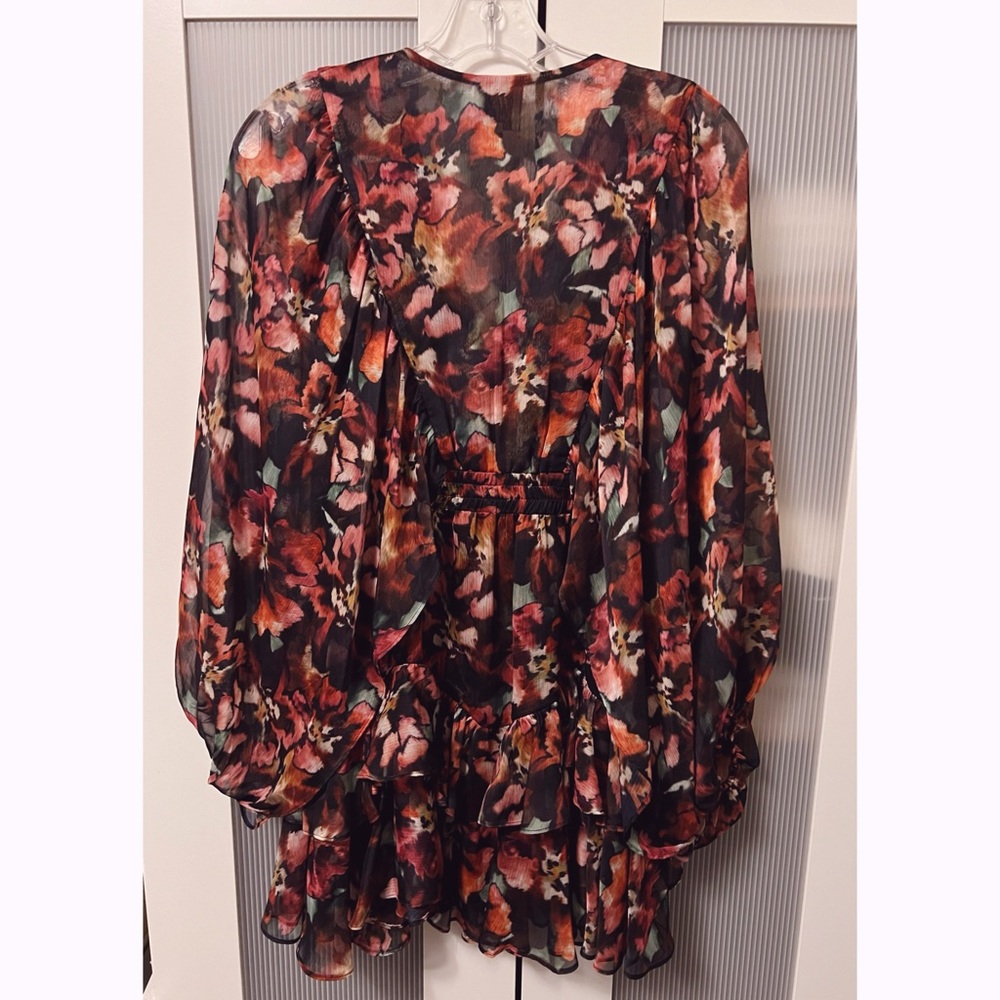 NWOT Misa Los Angeles Jolene Dress Libra Fleur Chiffon Revolve Brand - Picture 6 of 10